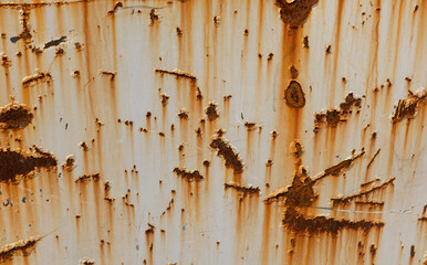 Texture of Rusty and Peeling Painted Wall
