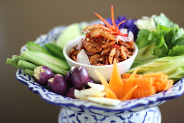 shrimp chili paste Thai southern food,chili paste