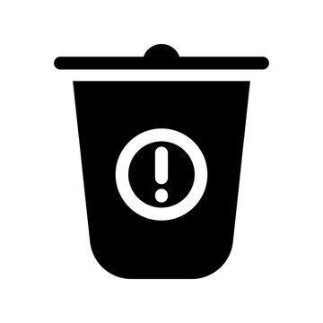 trash bin warning icon