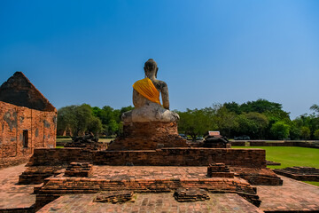 Wat Worachettharam ,Ayutthaya Province. Beautiful ancient sites in Thailand.
