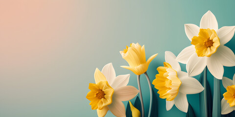 Springtime Splendor: Gorgeous Daffodils on a Beautiful Tabletop