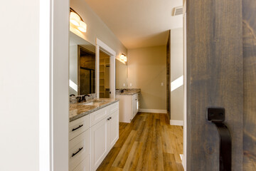 modern master bathroom interior