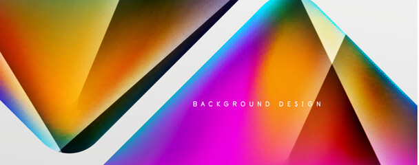 Triangle fluid color gradient abstract background. Vector Illustration For Wallpaper, Banner, Background, Card, Book Illustration, landing page