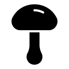 mushroom glyph icon