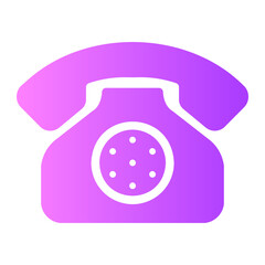 telephone gradient icon