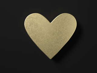 Obraz premium Gold heart symbol