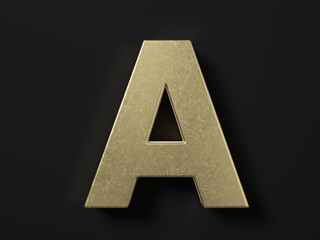 Gold letter A
