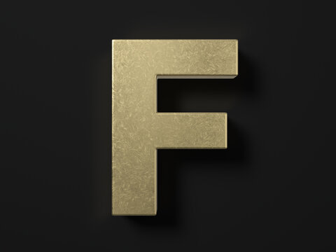 Gold letter F