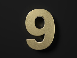 Gold number nine