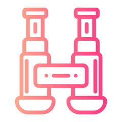binoculars gradient icon