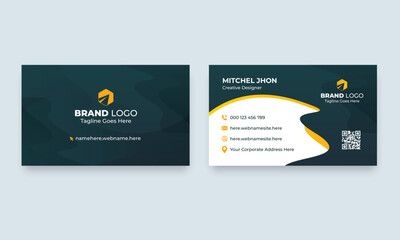Obraz premium Modern Professional Business Card Template Creative Concept Visiting Design.