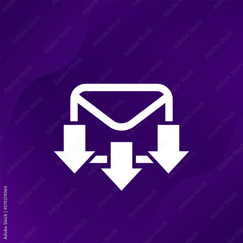 Poster email message icon for apps or web
