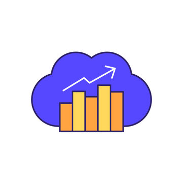 recommend clip art: cloud analytics icon with outline