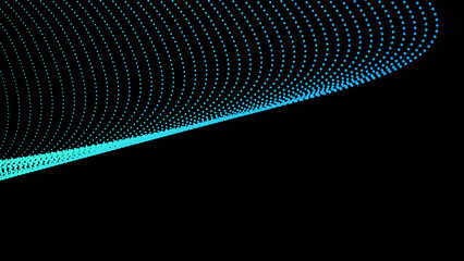 abstract dark background with glowing wave. Shiny moving lines modern gradient flowing wave lines futuristic technology concept