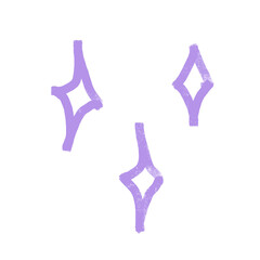 glitter isolated icon star glitter line splash bomb diamond to decorate on work text bubble  violet red blue water drop
