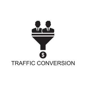 Traffic Conversion Icon , Business Icon