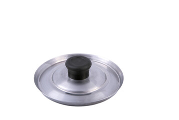 Transparent Background PNG of Stainless Steel Pot Lid - Essential Kitchen Utensil for Culinary Creations