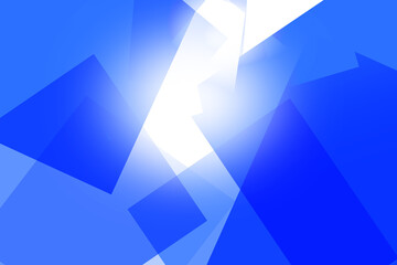 ブルーの面で構成　抽象的背景 © imagefuji
