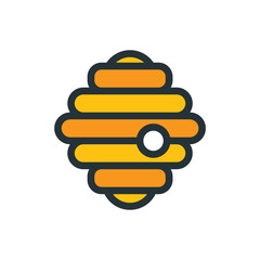 Beehive design illustration