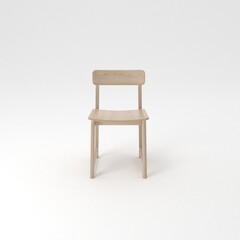 Armchair front view, modern designer furniture, Chair isolated on white background 