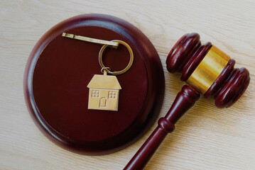 Real estate law concept,transactions related to real property,including buying, selling, easing,...