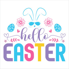 Obraz premium Christian Easter T-shirt Design, Easter Day, Colorful Design, Typographic Design, Vector Design,