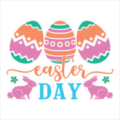 Christian Easter T-shirt Design, Easter Day, Colorful Design, Typographic Design, Vector Design,