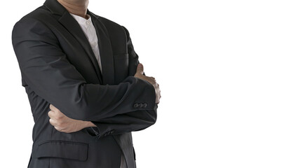An Asian man in a suit with a transparent background