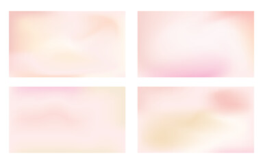 Gradients in pastel colors. Set of vector gradients. For covers, wallpapers background