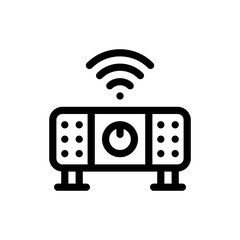 smart tv line icon