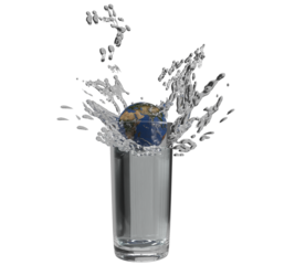earth world planet global map ball circle round in glass water drink splash floating symbol decoration save earth liquid sphere environment natural clean fresh health care wildlife global warming 