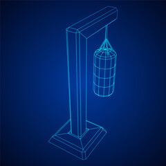 Punching bag for training boxing power punch