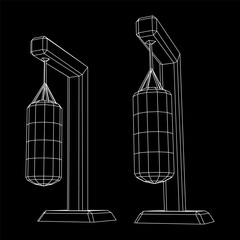 Punching bag for training boxing power punch