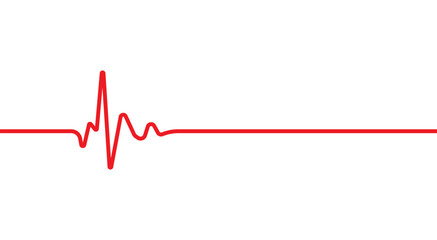Electrocardiography heartbeat line monitor. Ecg - obrazy, fototapety, plakaty