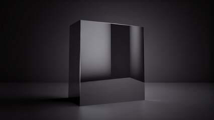 3D Simple Dark Moskup Background