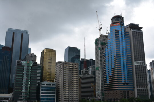 Unionbank plaza facade in Pasig, Philippines