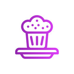 muffin gradient icon