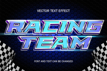 racing team car race font typography 3d editable text effect font style template design background wallpaper poster banner flyer