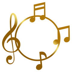 Gold Music Monogram Svg | Music Name Frame | Music Monogram Cut File | Music Name Frame Sublimation Designs,