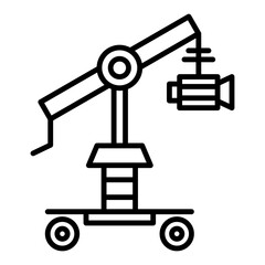 Camera Crane Icon Design