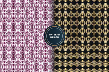 Collection of seamless ornamental vector patterns. abstract geometric oriental backgrounds pattern design.