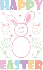 Retro Easter SVG Design