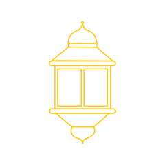 lantern ramadan kareem line art illustration 