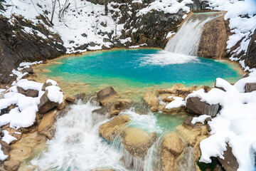 Mavi Gol, Giresun - Turkey. Blue Lake Is Turquoise with the Effect of Lime Stones and Soda Water. © klenger