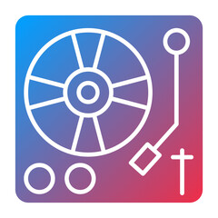 Vector Design Turn Table Icon Style