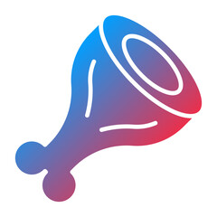 Vector Design Ham Leg Icon Style