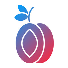 Vector Design Plum Icon Style