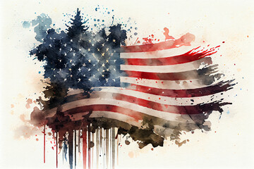 american patriotic watercolor desktop background