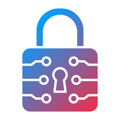 Vector Design Lock Icon Style