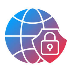 Obraz premium Vector Design Global Security Icon Style